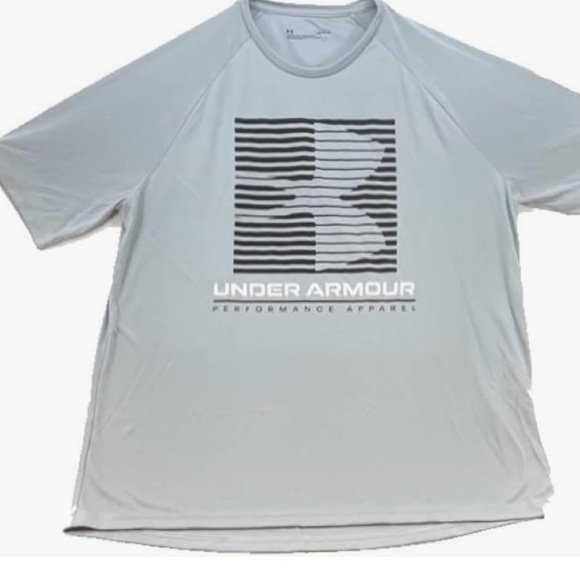 Under Armour Other - Under Armour Men’s Velocity Graphic Short Sleeve Crew Loose Grey T-Shirt